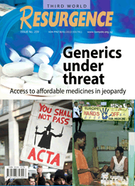COVER Generics under threat Access to affordable medicines in jeopardy